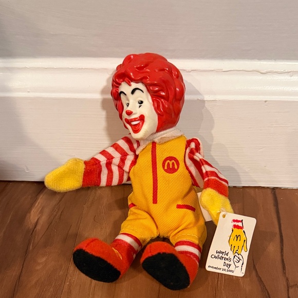 McDonald's Other - 2002 Vintage McDonald's Ronald McDonald Plush Finger Puppet with hard Head
